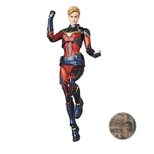 MEDICOM TOY MAFEX Captain Marvel Endgame 6 Action Figure New