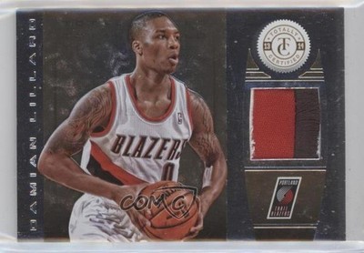 2013 Panini Totally Certified Memorabilia Gold Prime 3/10 Damian Lillard #41 4l6