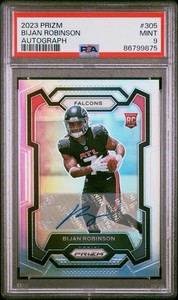 2023 Panini Prizm - Rookies Bijan Robinson #305 Silver Prizm Autographs (AU, RC)