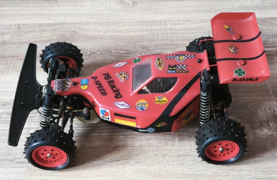 Vintage PB Maxima 4WD Buggy Alt RC Car Auto Mini Mustang Shelf Queen 1:10 - Bild 2 von 4