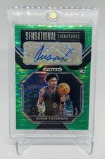 2023 Prizm Draft Picks Ausar Thompson Green Pulsar 13/25 Sensational Signatures 