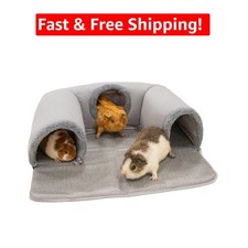Extra Long Guinea Pig Tunnel with Adjustable Rattan Sleeping Area - Indoor Use