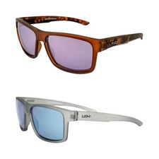 Raze Eyewear Offshore Sports Polarized Sunglasses Smoke/Blue Mirror Lens 2Pack