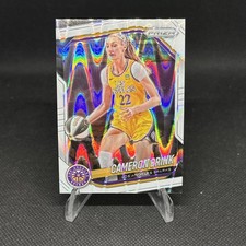 2025 Panini Prizm WNBA Cameron Brink White Seismic Wave Refractor #87 Sparks