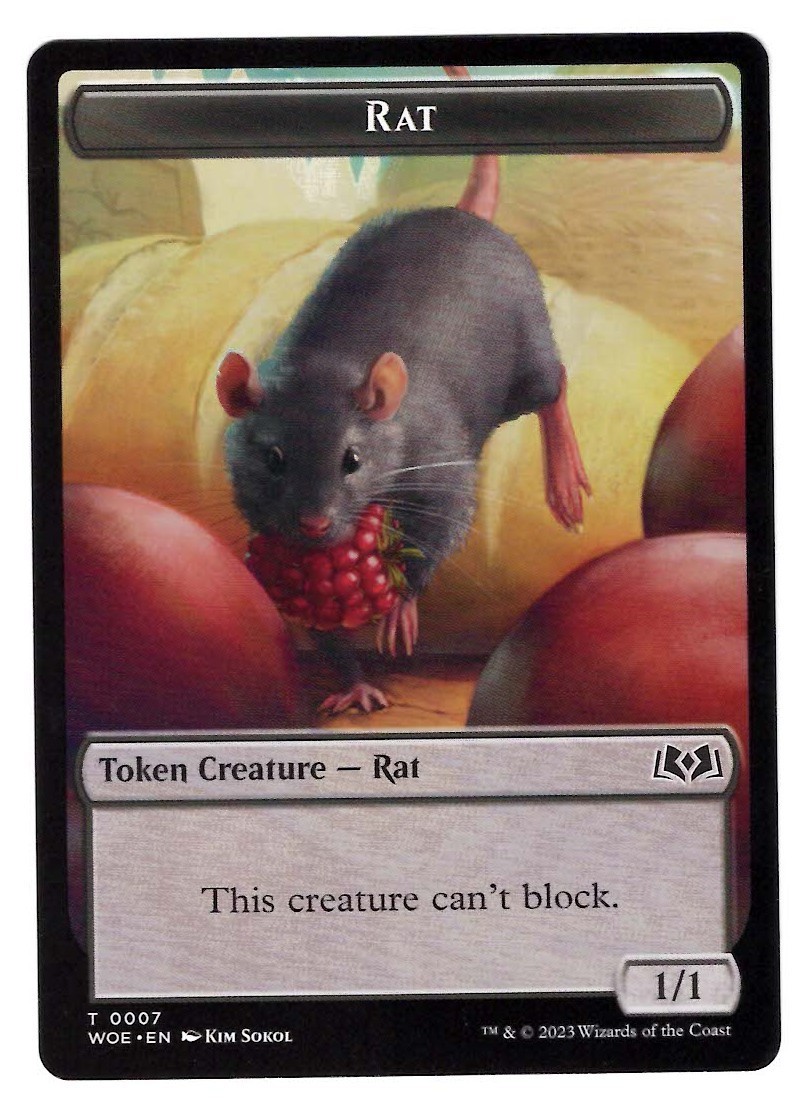 Magic: The Gathering Rat Token Wilds of Eldraine Regular, NM