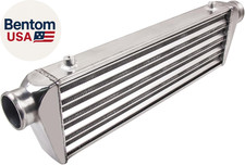Universal Front Mount Intercooler 27 X 7 X 2.5 Tube Fin 2.5 Inlet Outlet