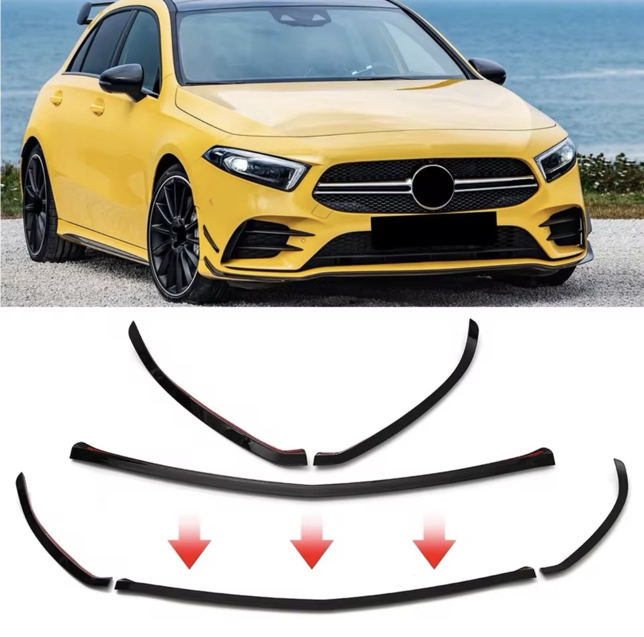 Splitter per Mercedes-benz Classe A W177 A180 A200 A220 A250 per AMG 2019+