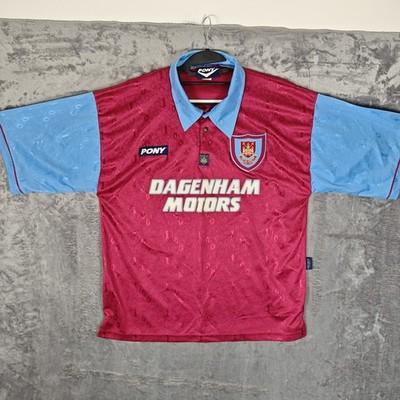 West Ham United 1994/1995/1996 Home Football Shirt Pony L Large Original