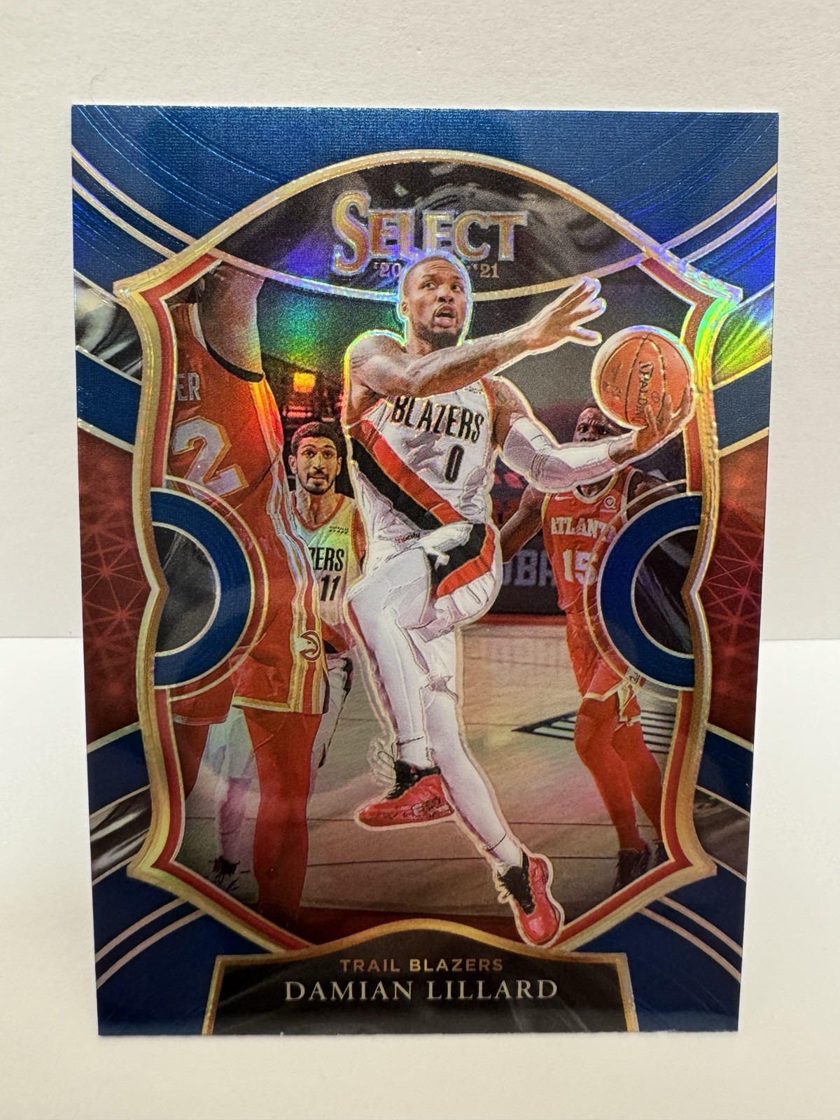 DAMIAN LILLARD 2020-21 Panini Select - Concourse #24 Blue Prizm