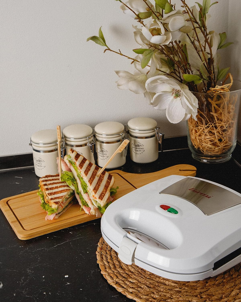 Girmi Tostiera TS03 750W - Compatta Con Piastre Antiaderenti E Spia Di Temperatura - Foto 2