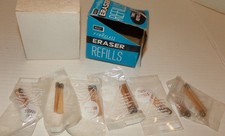 MIP VINTAGE Rush Fybrglass Typewriter Eraser 7 PACKS 14 Refills NOS thumbnail