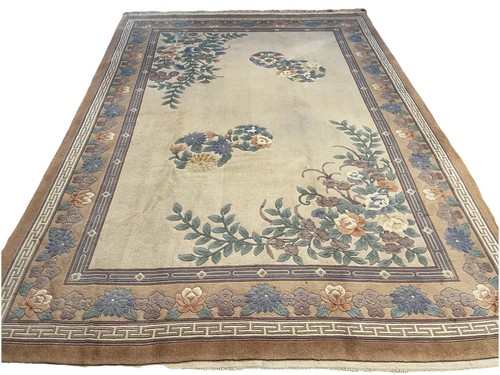Peking Exklusiv Neu Top Qualität Handgeknüpft Reine Schurwolle 350x250 Beige - Afbeelding 3 van 10