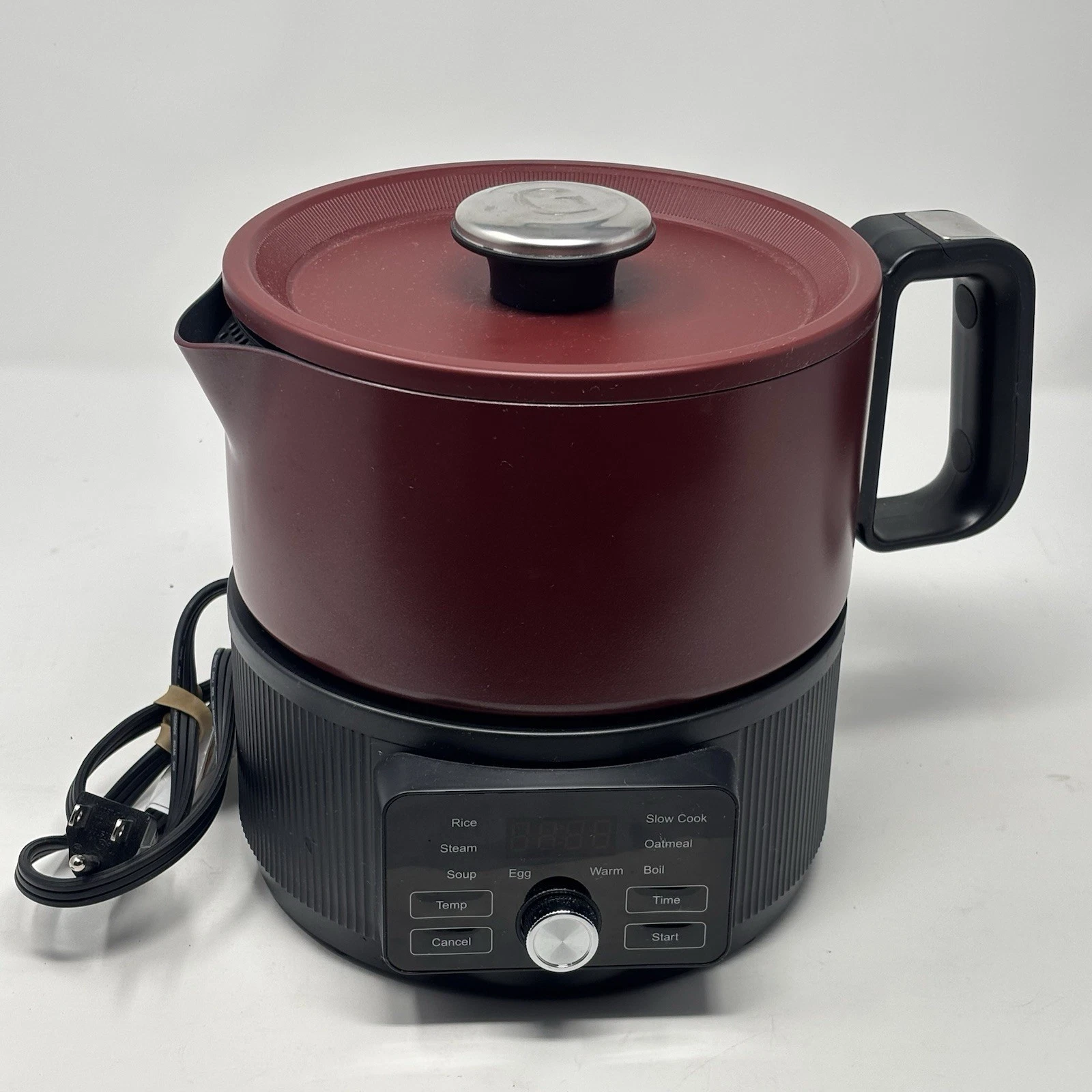 The Original GreenPan Compact 10 in 1 - 6 Cup Multi Function Electric Cooker Red