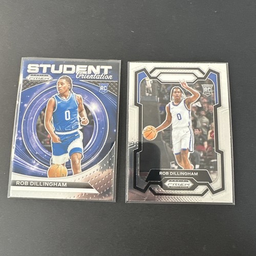 2024 Panini Prizm Rob Dillingham 2 Card Lot - Picture 1 of 2
