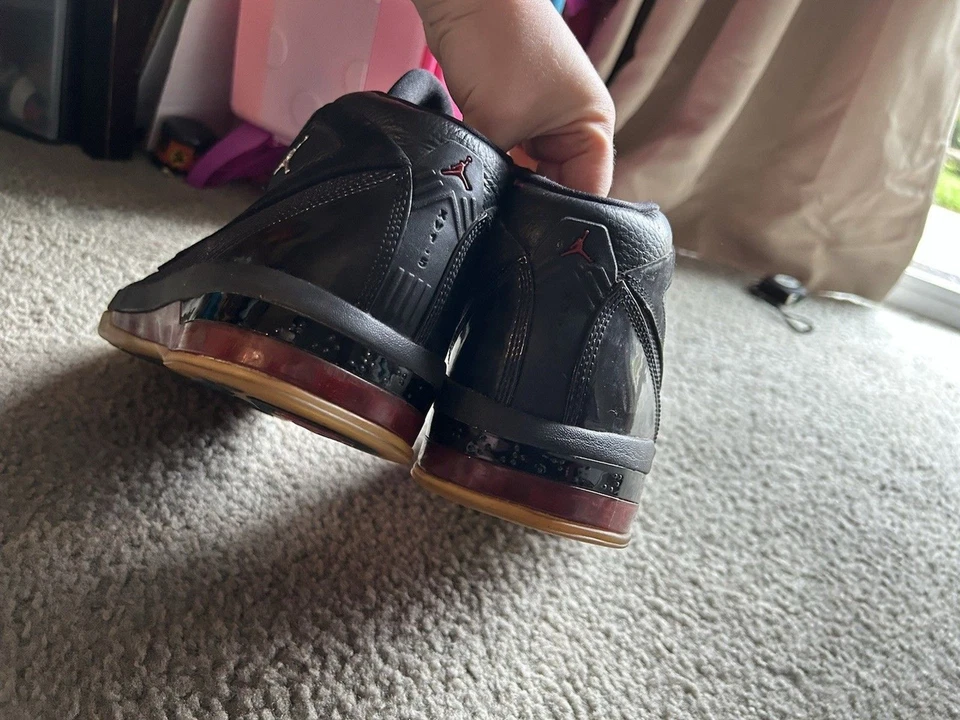 Nike Air Jordan 2009 16.5 Team Negro Rojo Universitario 375387-001 EE. UU. Hombres Talla 14 Foto 4 de 4