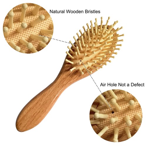 Molylove 3 Piece Baby Hair Brush and Comb Set for Newborn & Toddlers- Natural... - Picture 6 of 7