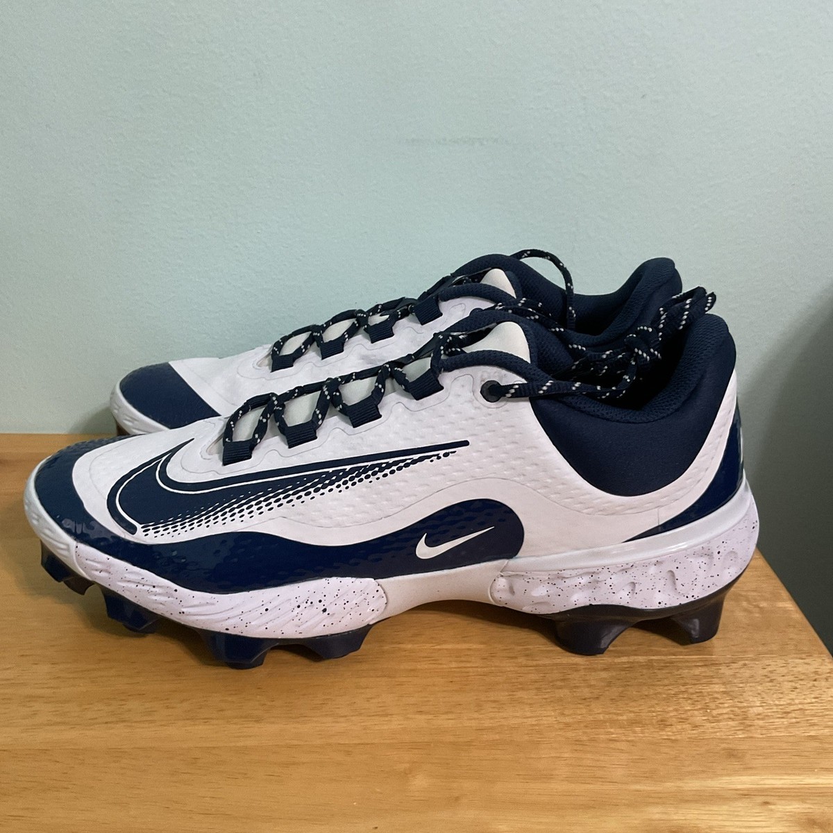 Nike Alpha Huarache Elite 4 Low ホワイトネイビー Nike Alpha Huarache Elite 4 Low MCS Navy Blue/White Mens