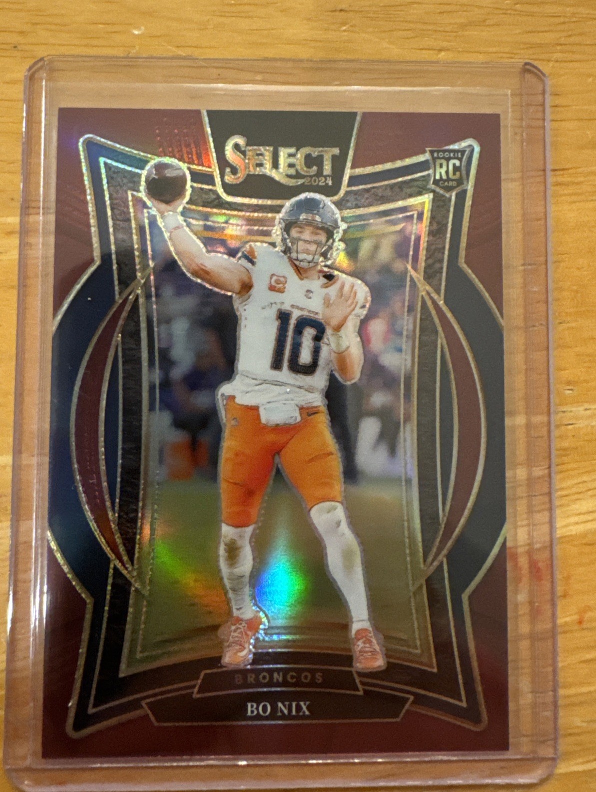 2024 Panini Select Bo Nix RC Maroon Prizm /149 Concourse Rookie #30 Broncos