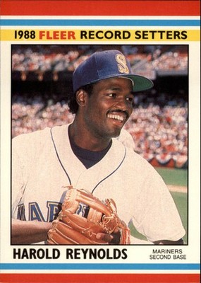 1988 Fleer Record Setters #31 Harold Reynolds - BB