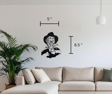 Freddie Krueger Inspired Wall, Car, Laptop Decal. Stick it Anywhere 