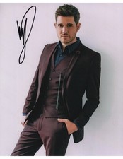 A fantastic 10x8 Autographed Photo of Michael Buble & CoA
