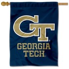Georgia Tech Wordmark Logo Two Sided House Flag