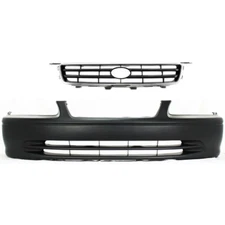 Bumper Cover Kit For 2000-2001 Toyota Camry Primed with Grille Front
