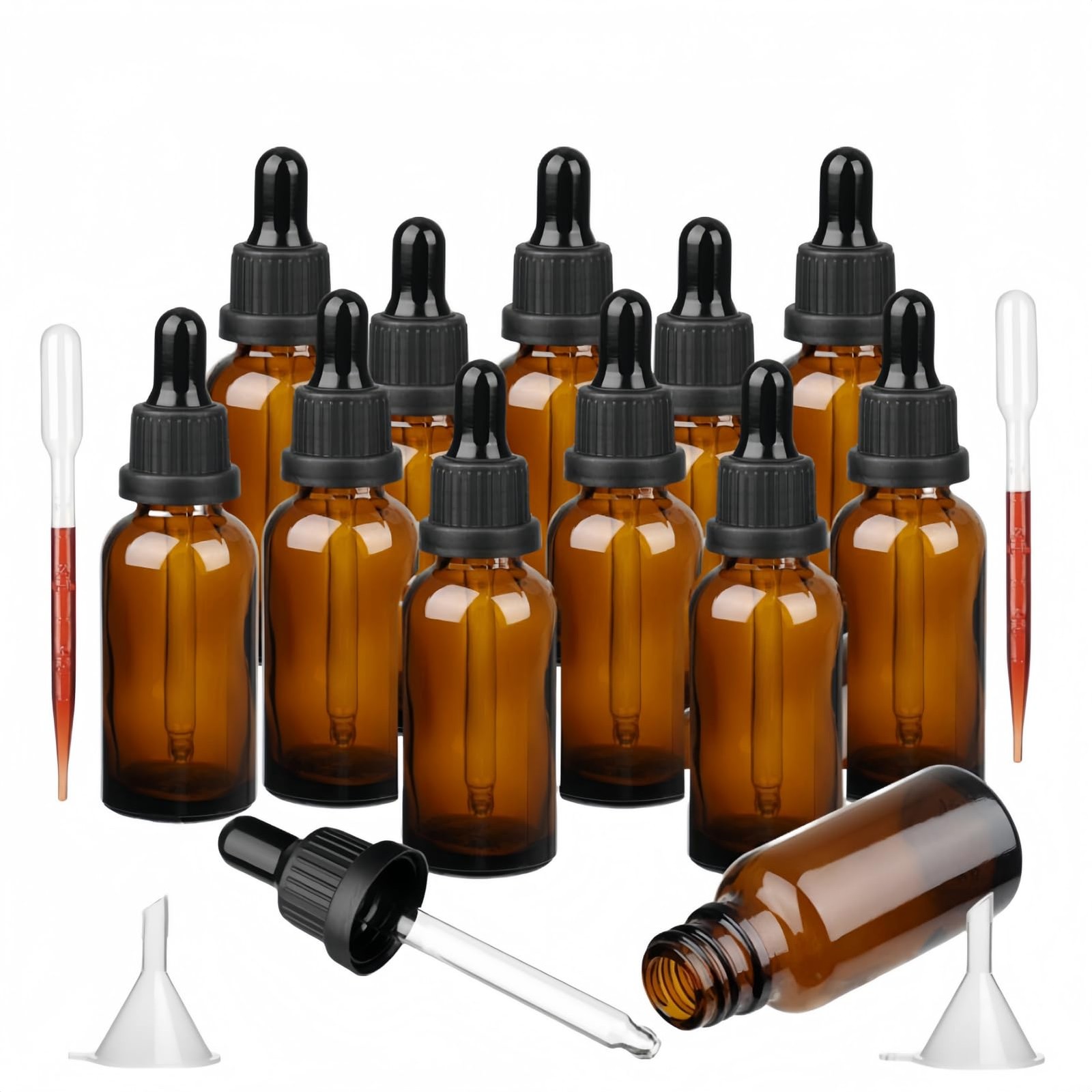 Flacon compte gouttes 30ml en verre ambré pour organiser votre atelier cosmétique DIY