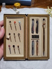 Rare A T Cross Salesman Sample Set c1980s-90s W/ Apple Computer GF Ball Pen