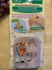 Clover Needle Felting Applique Mold Daisy Design Art No. 8923 3-D Decoration