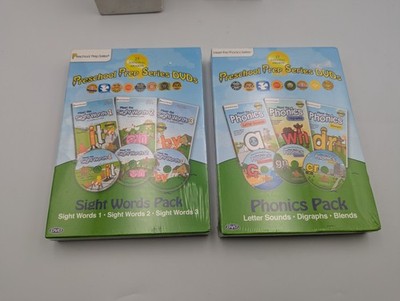 Lot of 2 Phonics Pack: Meet the Phonics & Sight Words Pack DVD - SEALED