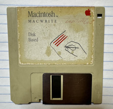 Macintosh MacWrite Disk Based Floppy Disk