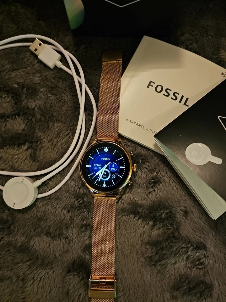 Fossil Smartwatch Gen 6 FTW6082 Edelstahl Rosegold - Bild 3 von 3
