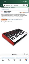 Akai MPK Mini MK3 25 Key Electronic Keyboard - Black/Red/White