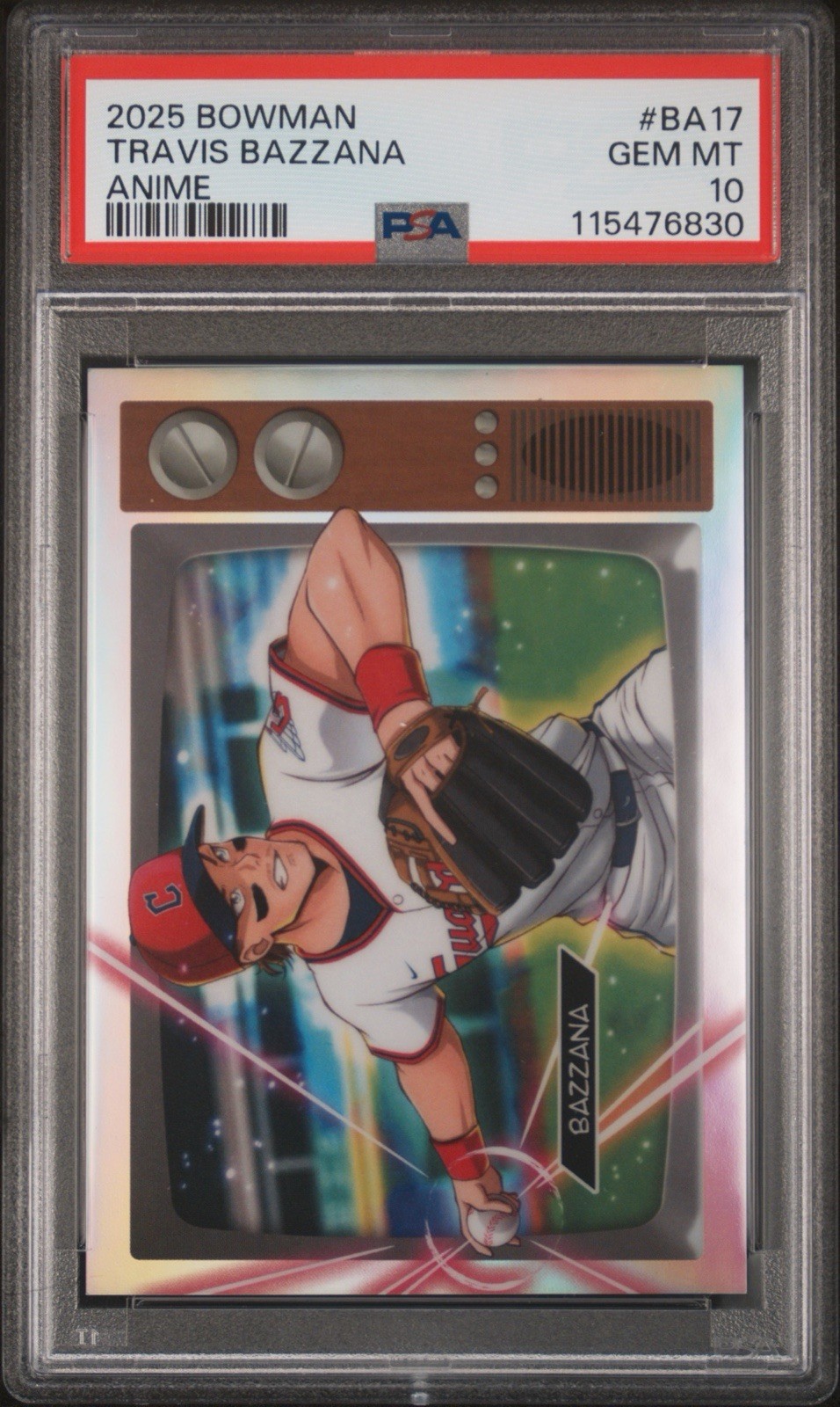 2025 BOWMAN ANIME #BA17 TRAVIS BAZZANA PSA 10