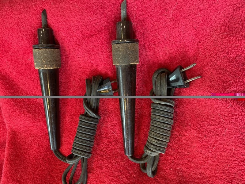 Two Vintage Electric Wood Burning Pen Wood Burner ~ Tested Home Foundry MFG. 
