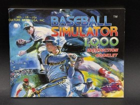 Baseball Simulator 1000 (Nintendo NES 1989) CIB Complete In Box TESTED & WORKING