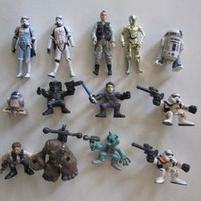 Lot of 13 Star Wars Galactic Heroes Imaginext Mini Action Figure Han Solo