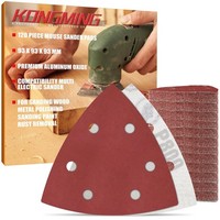 Schleifpapier 120 StüCk Dreieckschleifer Klett 6 Loch KöRnung 800 93X93X93 Mm