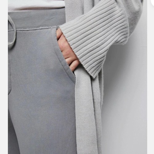 Nili Lotan 100% Kaschmir Strickjacke vorne offen grau Größe 0/S - Bild 2 von 12