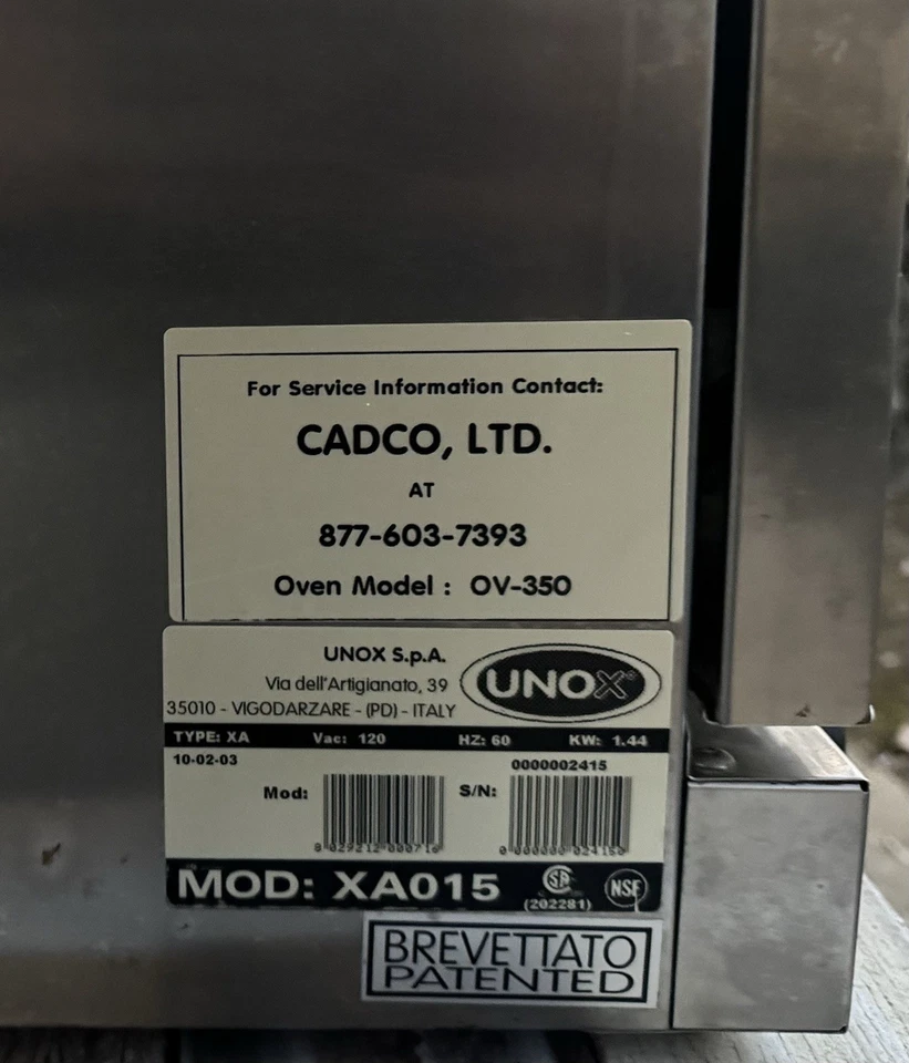 Horno de convección eléctrico comercial Foto 2 de 4