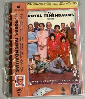 Handmade Repurposed VHS Journal/Sketchpad-Royal Tennenbaums