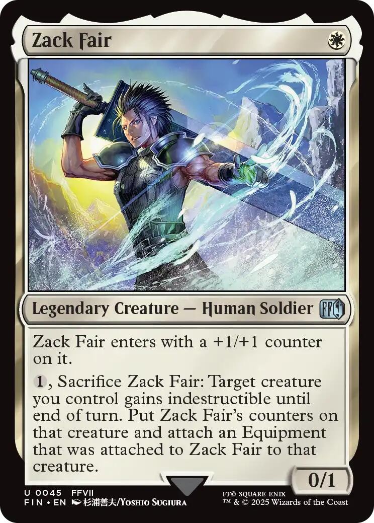 Zack Fair FINAL FANTASY 45 LP