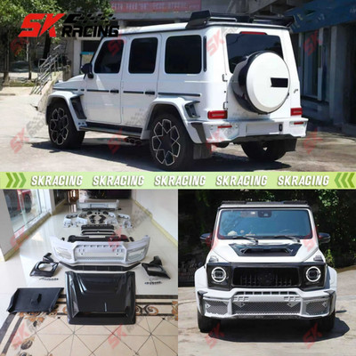 For Benz GW464 AMG G63 19-24 Upgrade BS G800 Half Carbon Front Rear Bumper Kits