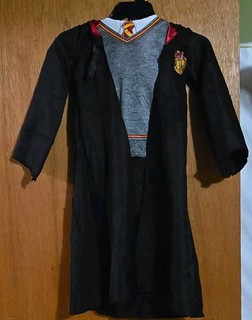 Harry Potter Gryffindor Hooded Robe Costume Child Size Small 4 6 With Glasses!