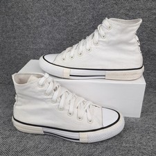 Converse Womens Trainers UK 5 Chuck Taylor All Star Hi Cream White Hi Shoes