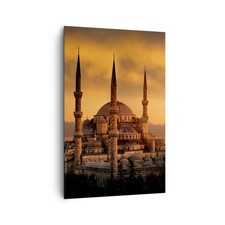 Quadro su Tela 80x120cm Tramonto istanbul Turchia viaggiare Stampe Murale