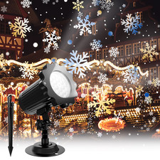 Snowflake Projector Lights Christmas Laser Rotating Lights for Party Decor