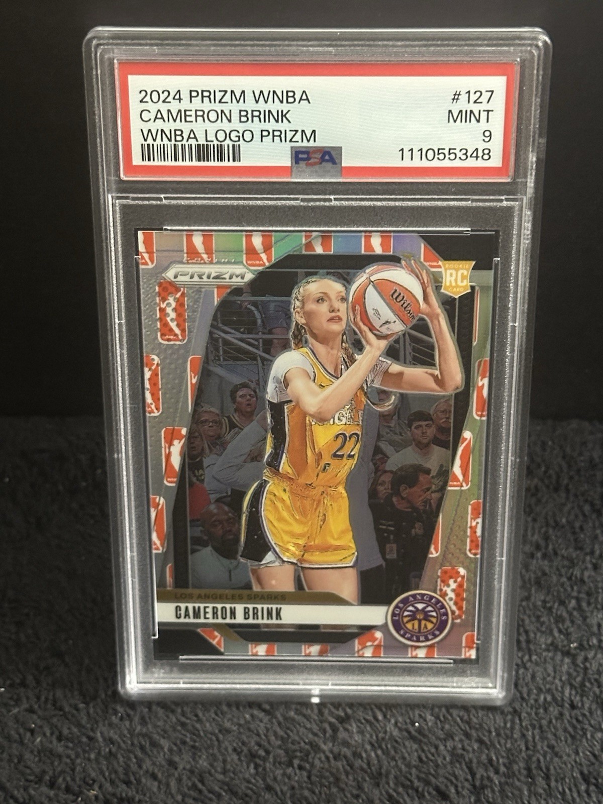Cameron Brink 2024 Panini WNBA Logo Silver Prizm RC #127 PSA 9 Mint Rookie