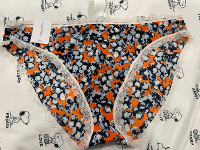 Calvin Klein Size XL Women s CK Flirty Bikini Underwear Knickers Popcorn Print